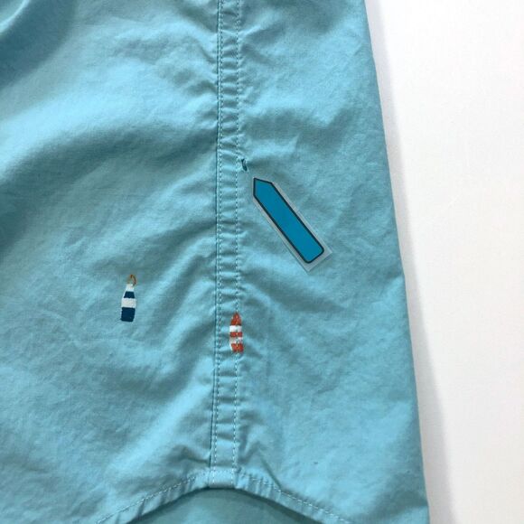 J.Crew Factory Men's Large Slim Fit Fishing Print Shirt - Picture 4 of 7